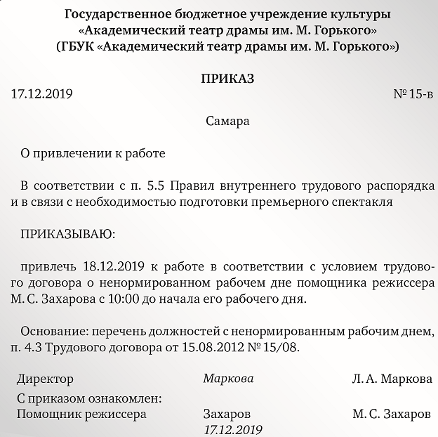 Контрольная работа по теме Сверхурочная работа и ненормированный рабочий день