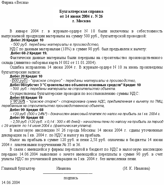 справка на списание дебиторской задолженности образец